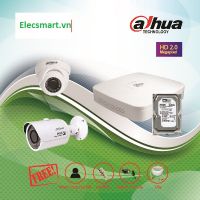 Trọn Gói 2 Mắt Camera Quan Sát Dahua Full HD 2.0M